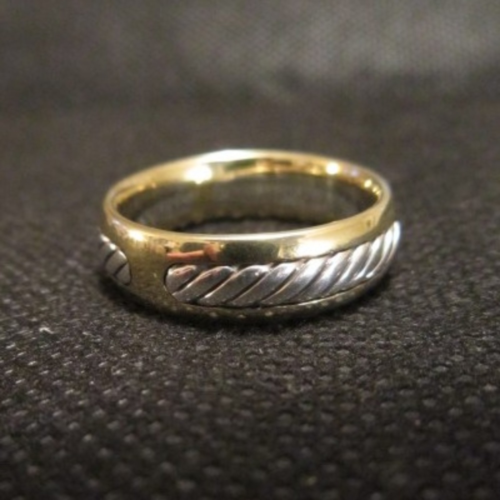 Men's David Yurman 18K / Sterling Silver Ring 12.5